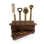 USC Trojans Vintage Sidecar Bar Tool Set Holder